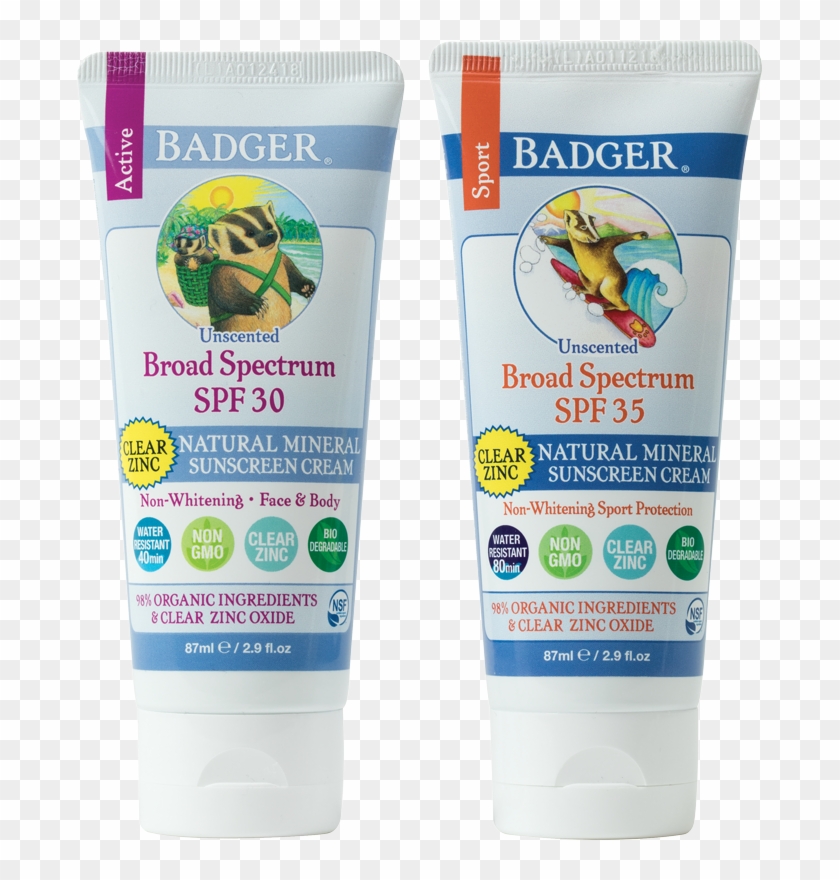 Clear Zinc Sunscreen - バジャー 日焼け 止め Clipart