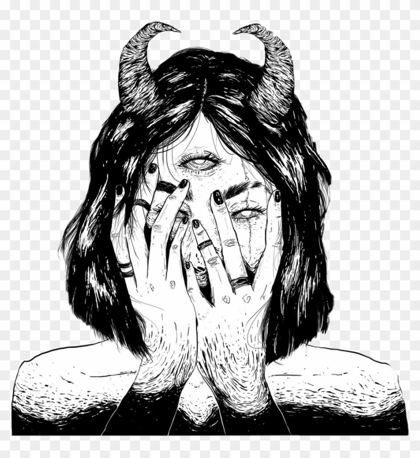 Collection Of Dark Drawings Tumblr High - Instagram Feed Divider Hd Clipart