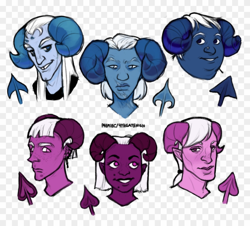 More Examples Of Demon Genotypes From By Webcomic @4thgatehigh - Cartoon Clipart #1515836