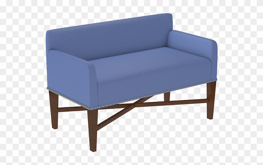 Tini X Bench With Nailhead Trim - Outdoor Sofa Clipart #1515935