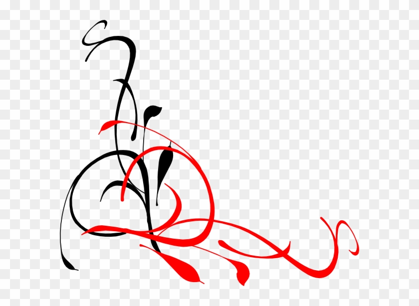 Red Design Png - Red And Black Border Designs Clipart