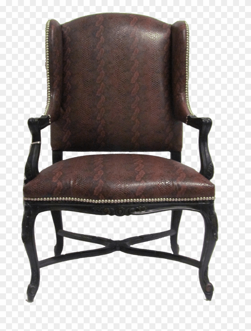 A French Style Wing Chair From Century Furniture With - Office Chair Clipart #1516161