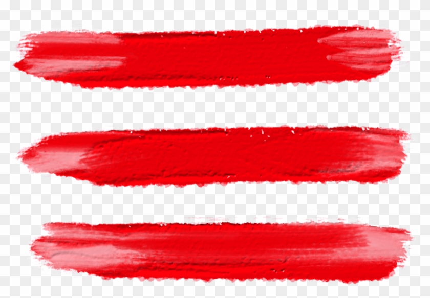 Red Brushstroke Stroke Brush Pink Lines Mix Gradient - Art Clipart