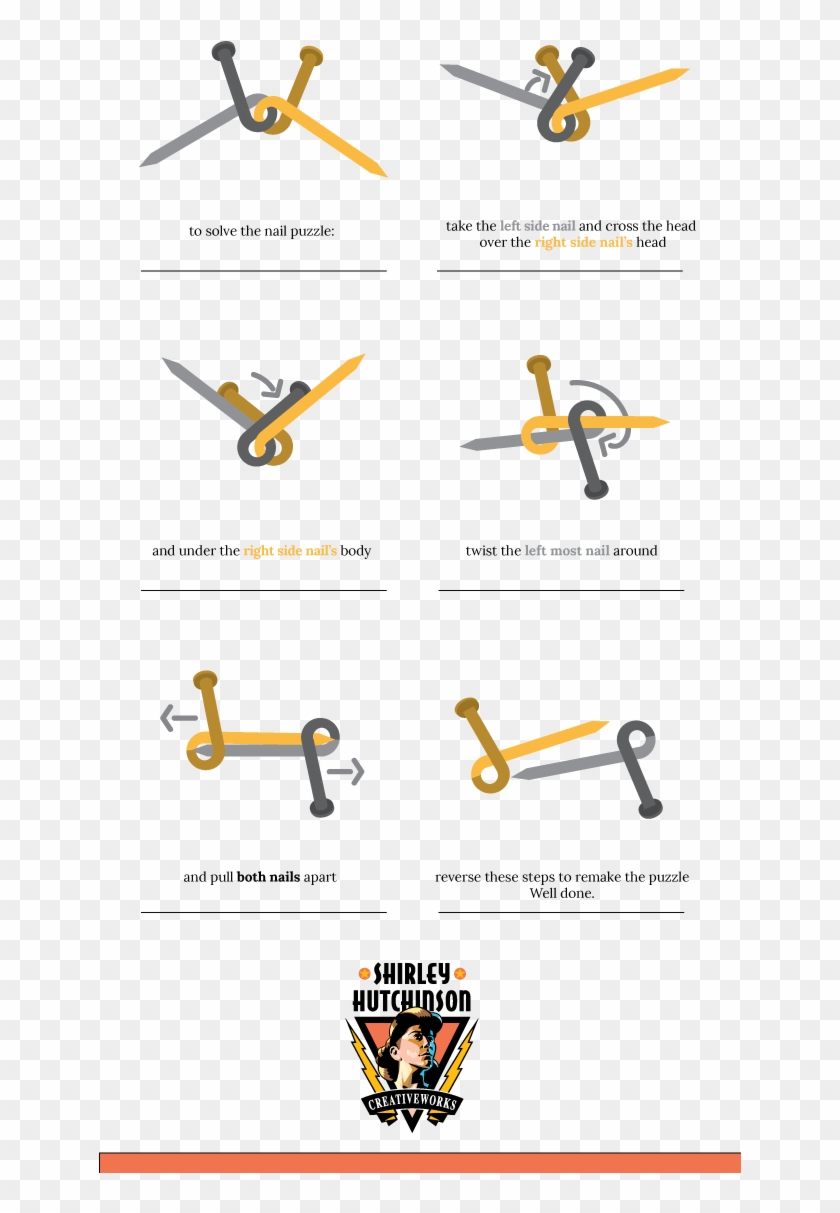 If You Have Received A Nail Puzzle And Can't Figure - Solve Nail Puzzle Clipart