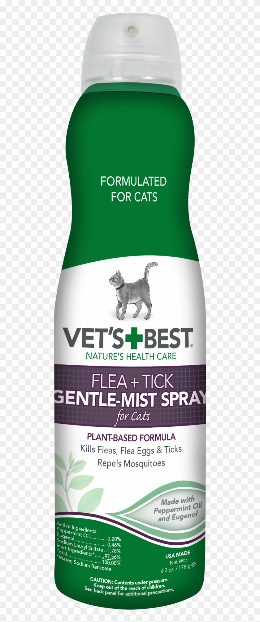 Vet's Best Flea And Tick Gentle-mist Spray For Cats, - Vets Best Flea And Tick Spray Clipart #1516400