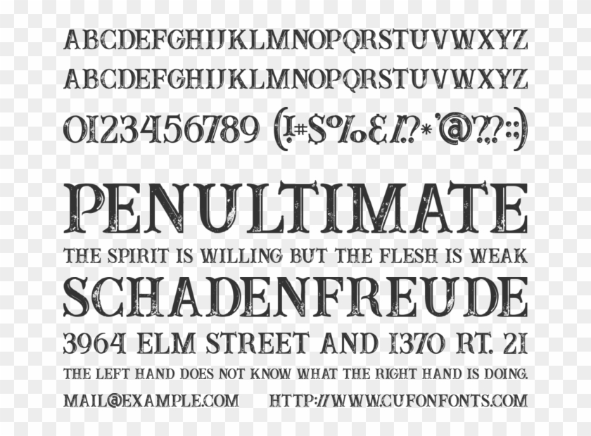 Buffalo Inline 2 Grunge - Noe Display Font Clipart #1516432