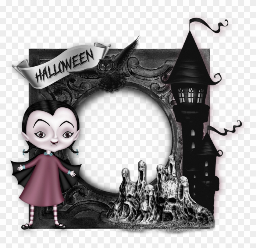 Cadre Photo Halloween, Gothique / Gothic Frame Png - Cartoon Clipart