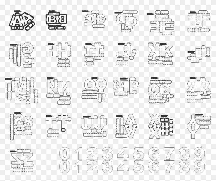 3d Crown Clipart Silhouette - Alfabeto 3d Para Imprimir - Png Download