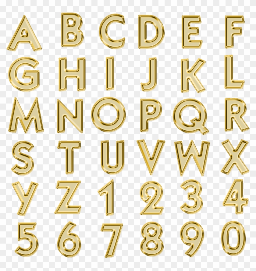 Oro Png - Letras Color Oro Png Clipart