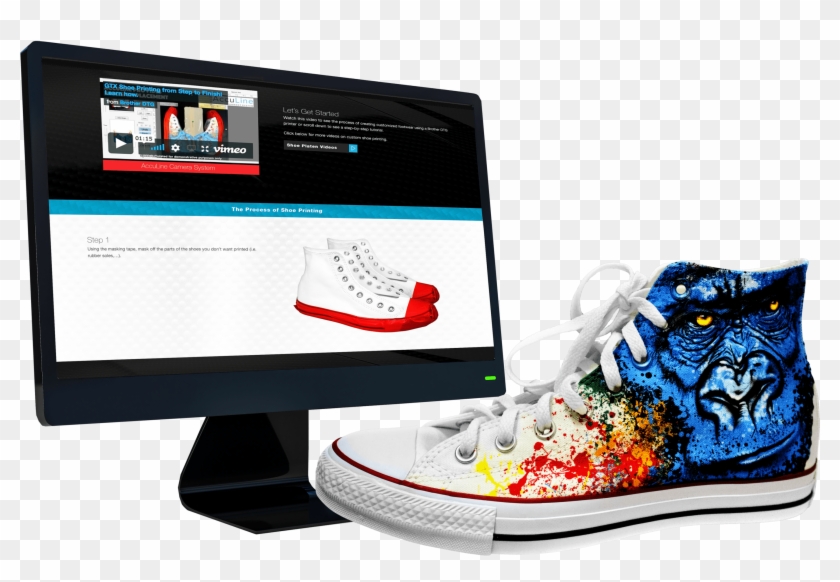 Brother Dtg Launches New Page On How To Digitally Print - Sneakers Clipart