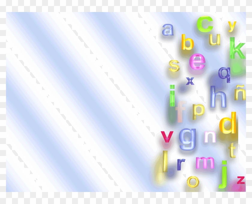 Letras - Fondo Infantil Clipart #1518086