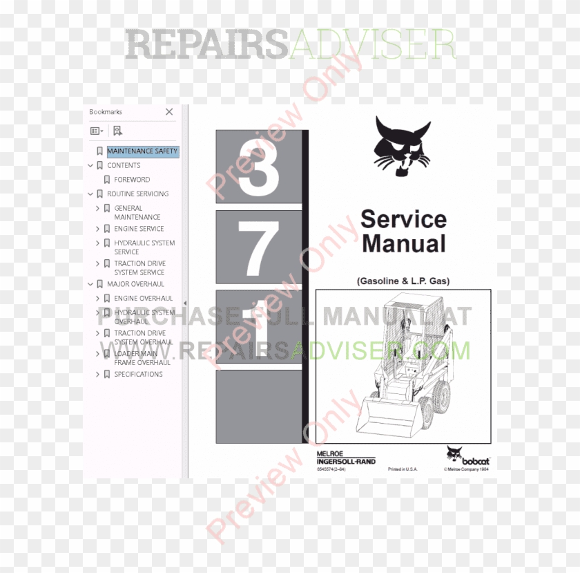 Bobcat Gasoline & L - Bobcat Clipart