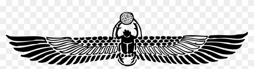 Dung Beetle Ancient Egypt Scarabs Free Commercial Clipart - Egyptian Scarab Beetle Tattoo - Png Download #1518223