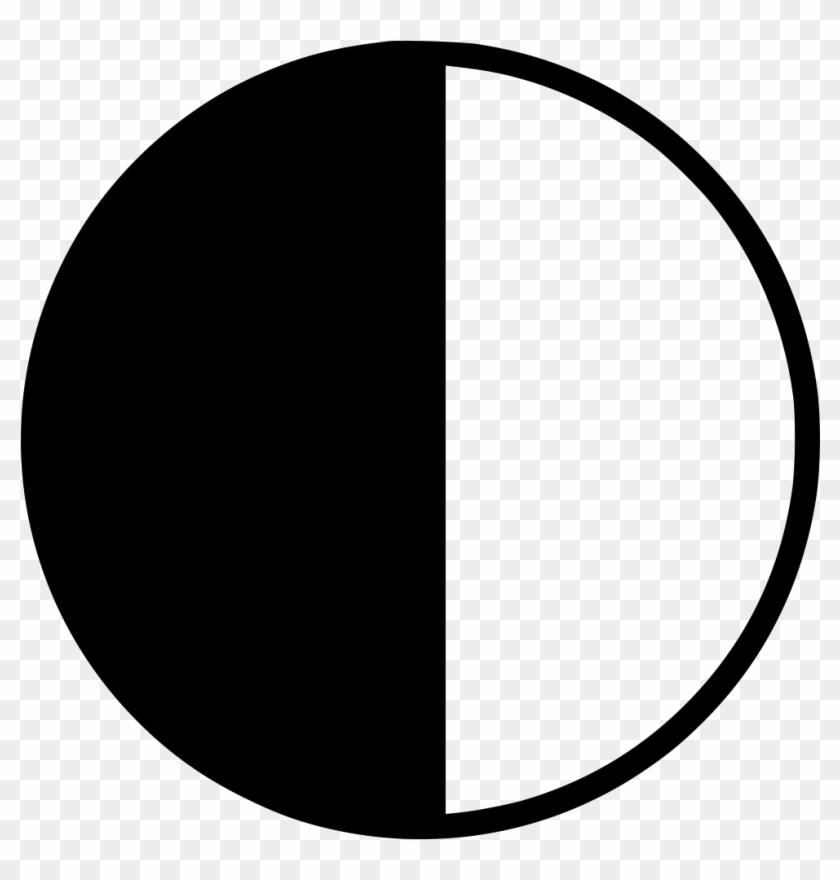 Half Pie Chart Comments - Black And White Pie Chart Half Clipart
