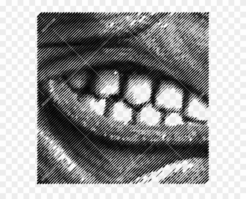 Halftone Line Stroke 1color Background Pattern - Monochrome Clipart