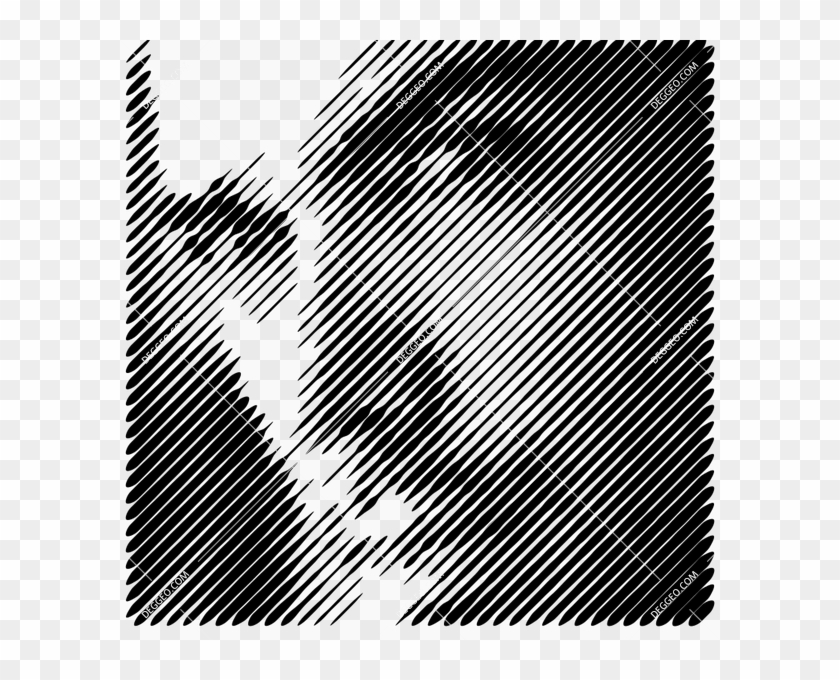 Halftone Line Stroke 1color Background Pattern - صور رجل بالابيض والاسود Clipart