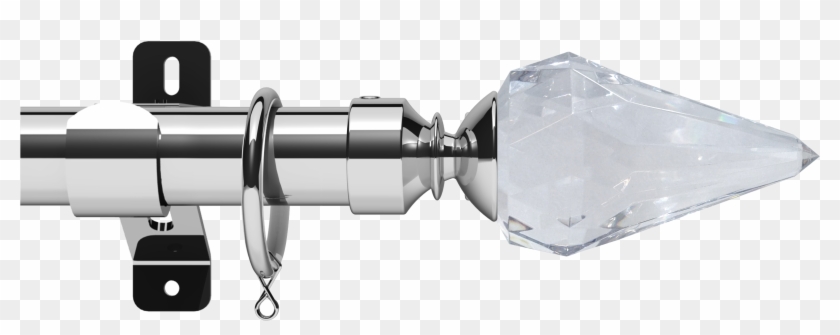 28 Kwartz Chrome Classical Collar Luxury Lined Rings - Curtain Rod Clipart #1518616