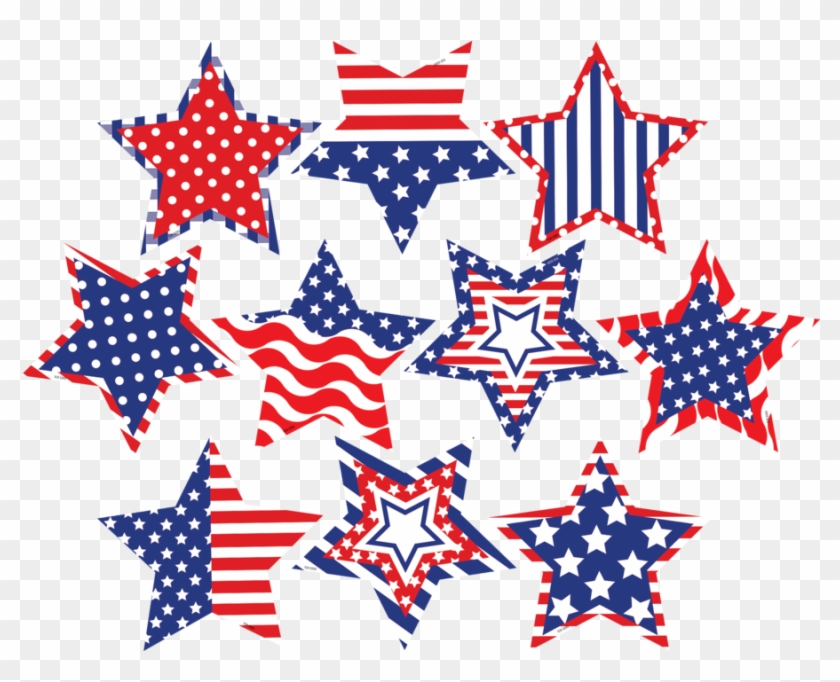 Tcr5285 Patriotic Fancy Stars Accents Image - Printable Clip Art Patriotic Stars - Png Download #1518618