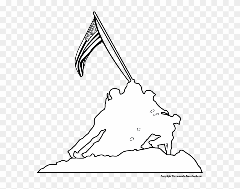 Free Click To Save Image - Marine Corps War Memorial Outline Clipart #1518915