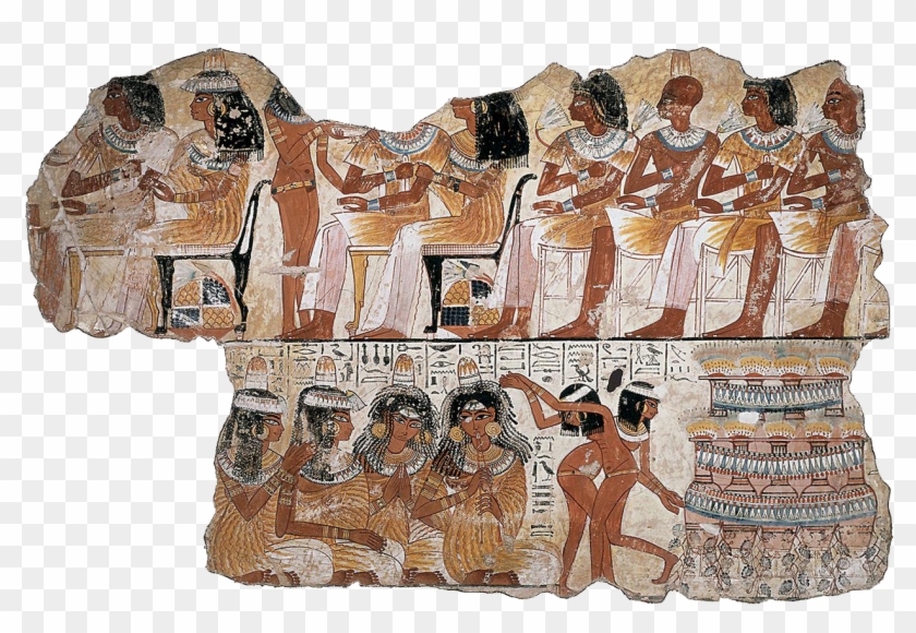 Evidence Of Tattooing Egypt - Banquet Scene Tomb Of Nebamun Clipart #1518970