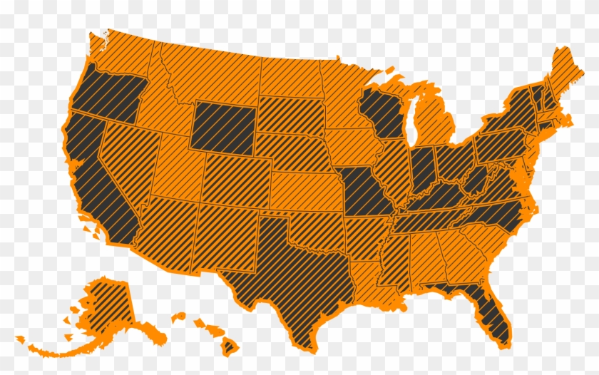 Map Halftone Pattern, Data Visualization, Texture, - 1984 Democratic Primary Map Clipart