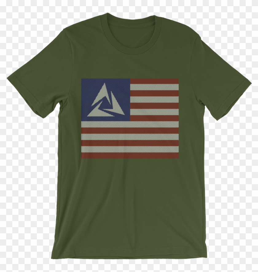 Flag Logo T-shirt In Halftone - Dakota Kai Shirt Clipart