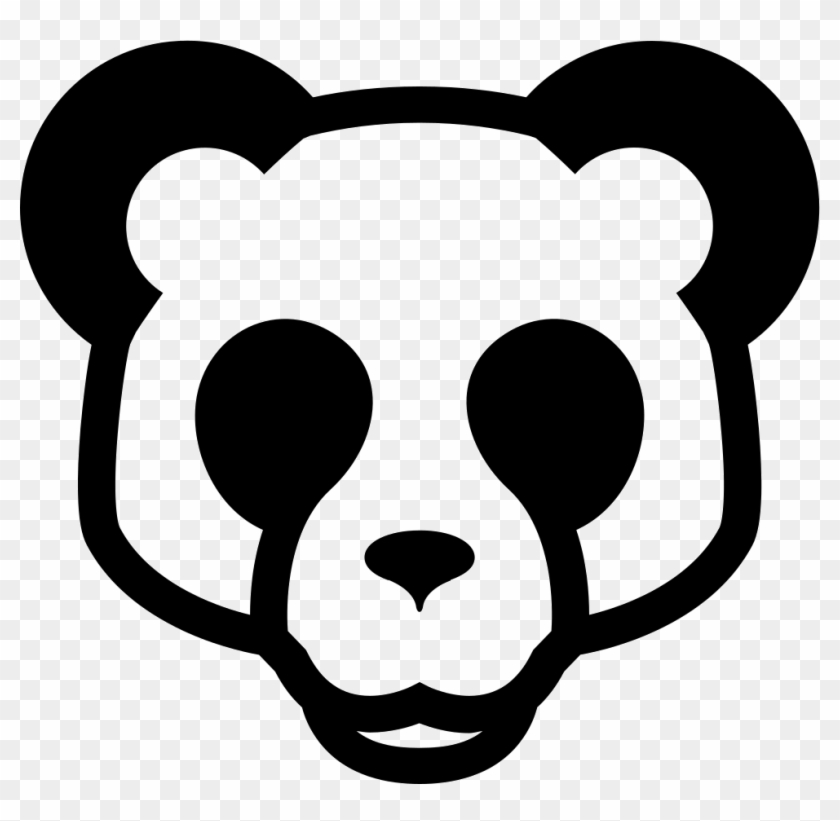 Panda Bear Face Front Comments - Panda Face Logo Png Clipart