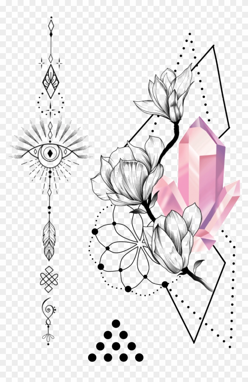 Pink Diamond - Floral Design Clipart #1519558