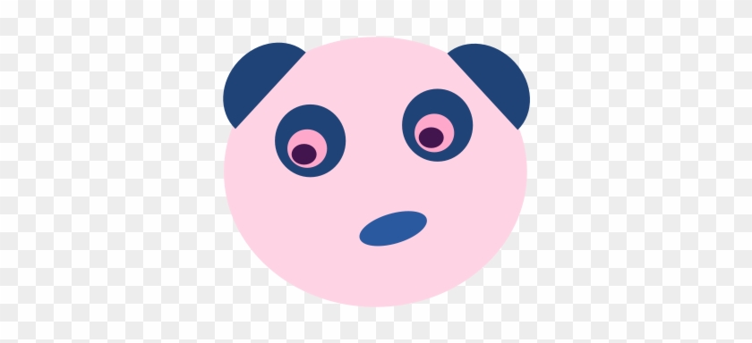 How To Set Use Blue Panda Face Svg Vector Clipart #1519671