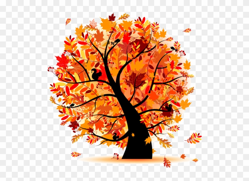 Fall Trees Clipart Group Clipart Library Download - Autumn Tree Clipart - Png Download
