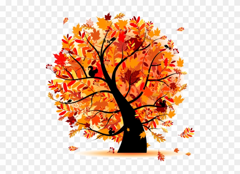 Fall Trees Clipart Group Clipart Library Download - Autumn Tree Clipart - Png Download #1519857