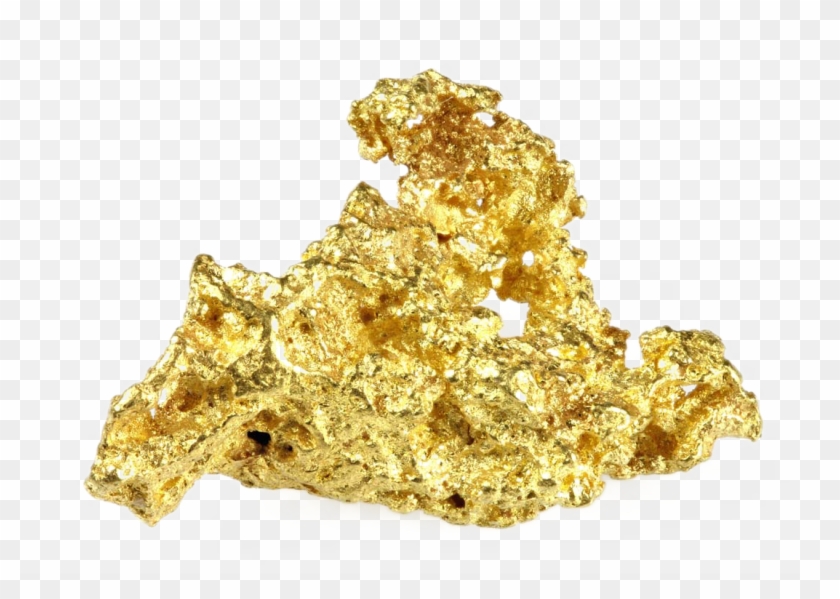 Gold Nugget Png - Gold Mineral White Background Clipart