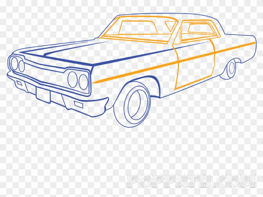 Svg Transparent Download How To Draw A Classic Pop - Car Drawing Png Clipart