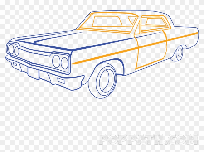 Svg Transparent Download How To Draw A Classic Pop - Car Drawing Png Clipart #1521047