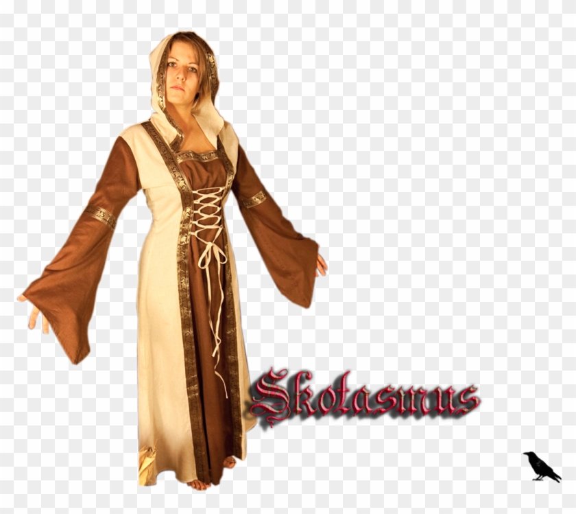 Medieval Dress With Border - Gothic Clipart