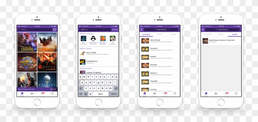 Tv Redesign Twitch Tv, Ios, Template, Vorlage, Model - Iphone Clipart #1521236