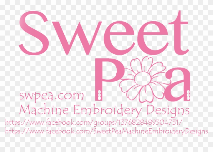 Sweet Pea Machine Embroidery Designs - Sweet Pea Clipart #1521395