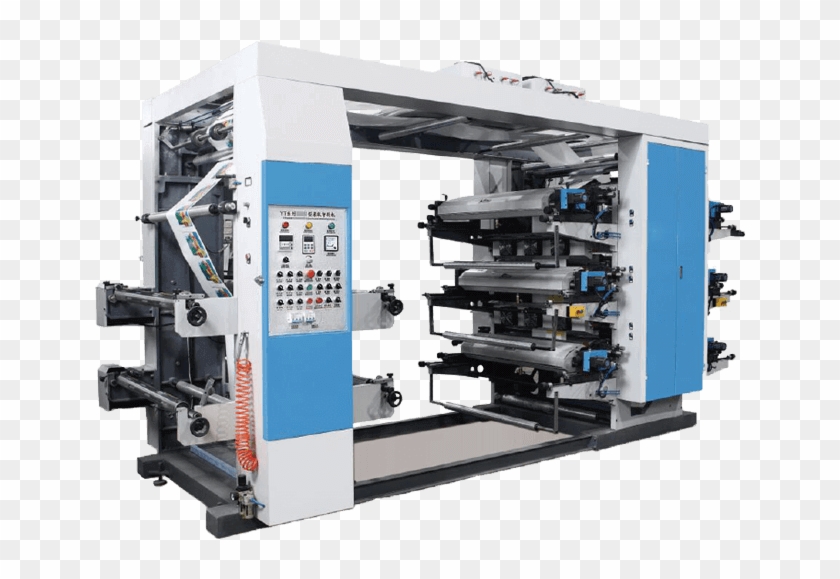 6 Colors Flexo Printing Machine For Pe Pp Film Roll - Flexography Clipart #1521567