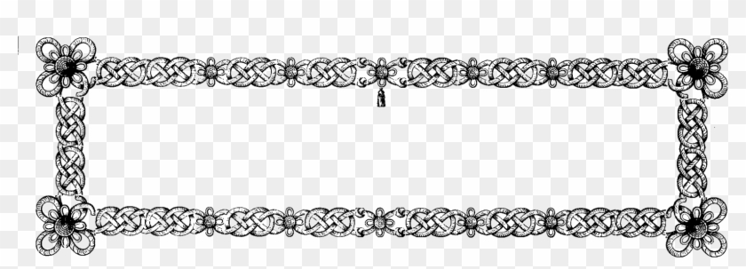 The Second Digital Frame Design Image Has An Embroidery - Chain Clipart #1521851