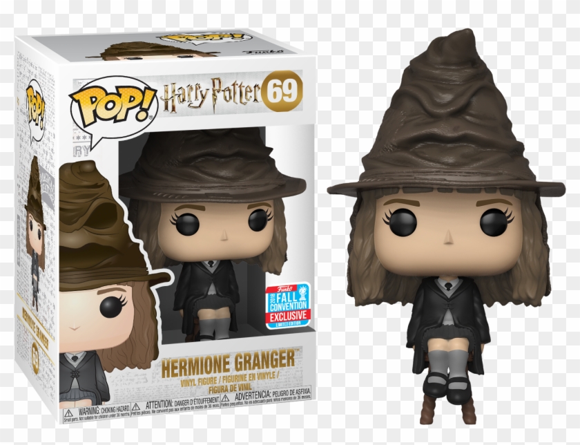 Hermione Granger With Sorting Hat Pop Vinyl Figure - Hermione Granger Funko Pop Clipart