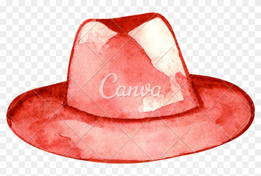 Watercolor Hat - Cowboy Hat Clipart