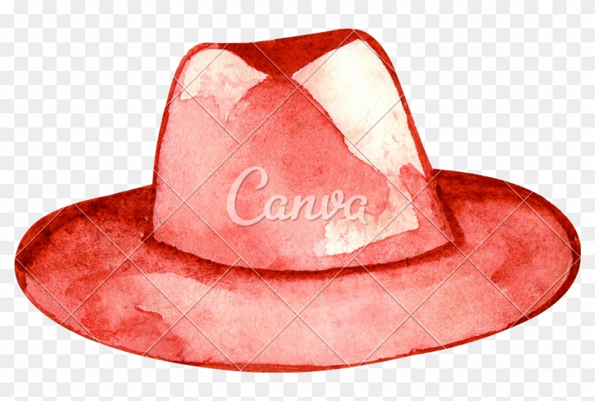 Watercolor Hat - Cowboy Hat Clipart #1522363