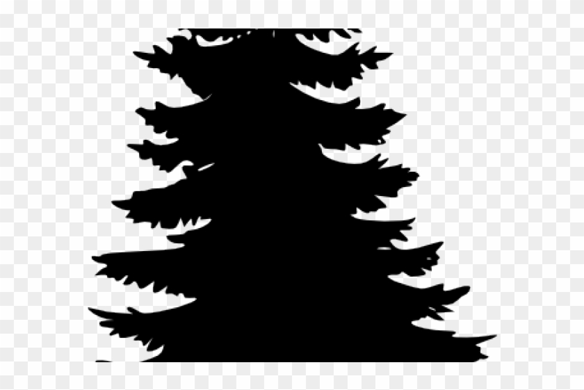Christmas Trees Png Black Clipart #1522411