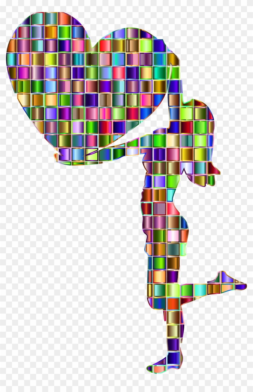 This Free Icons Png Design Of Chromatic Mosaic Woman Clipart #1522513
