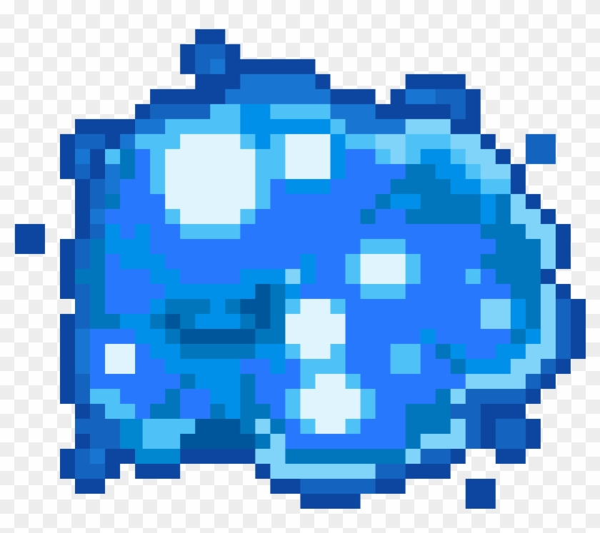 Blue Explosion - Pixel Art Explosion Png Clipart