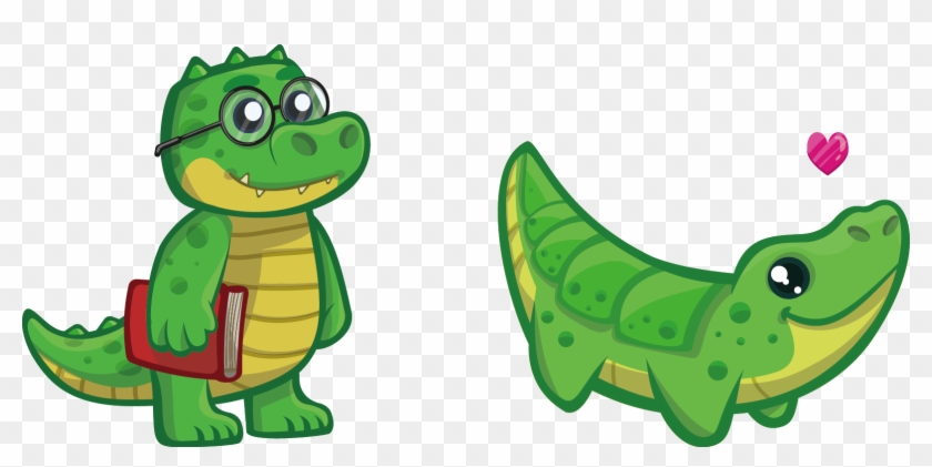 Nile Crocodile Alligator Cuteness Reptile Clip Art - Cute Kawaii Crocodile - Png Download