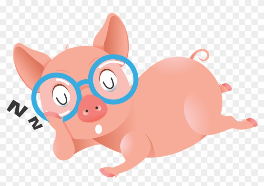 Pig Animated Clipart - Pigs With Glasses Clipart - Png Download #1523234