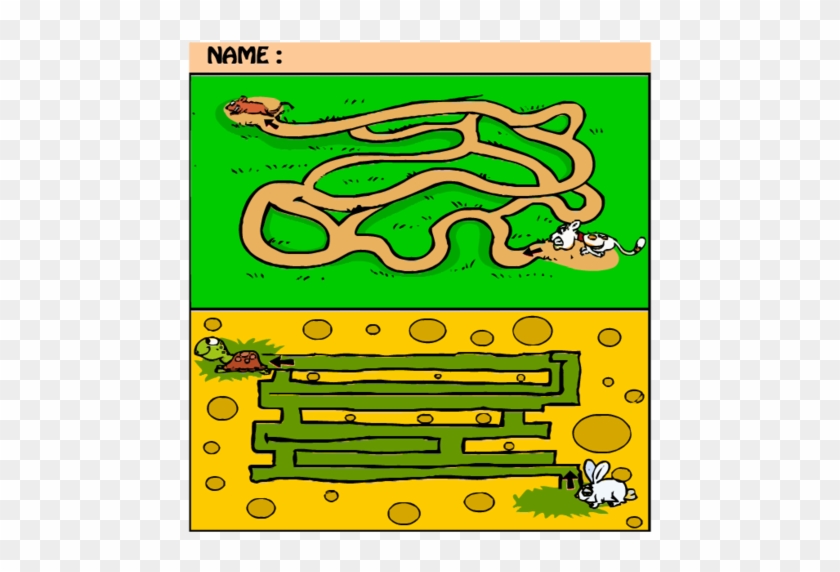 Beginner Maze For Kids - Illustration Clipart