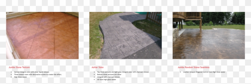 Jumbo Stone Texture • Salmon Integral Color With Clear - Walkway Clipart