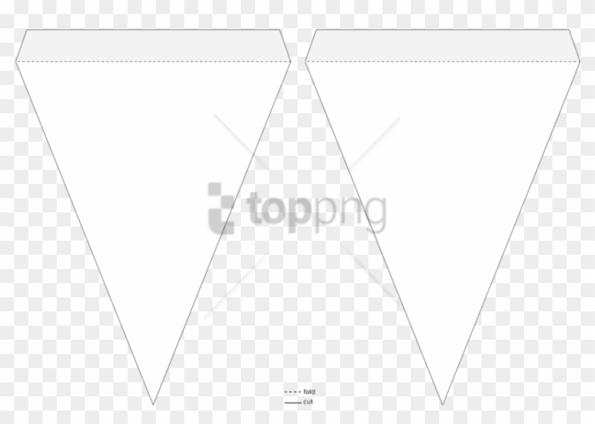 Free Png Pennant Banner Template Png Image With Transparent - Triangle Pennant Banner Png Clipart #1523865